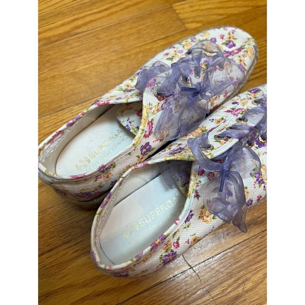 LoveShackFancy x Superga Platform Espadrilles Sz. 41.5 (US 10) - Picture 4 of 9